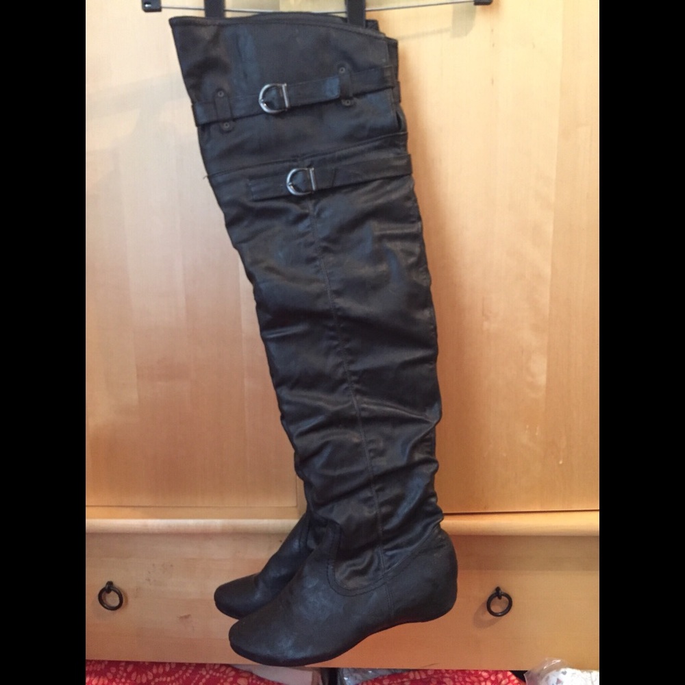 Thigh High Black Boots